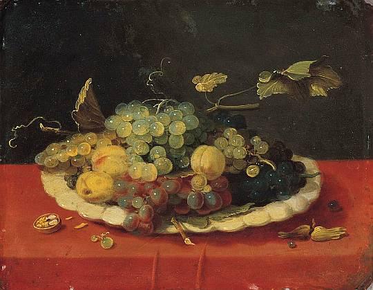 Wikioo.org - The Encyclopedia of Fine Arts - Painting, Artwork by Jan Van Kessel The Elder - Still Life with Fruit