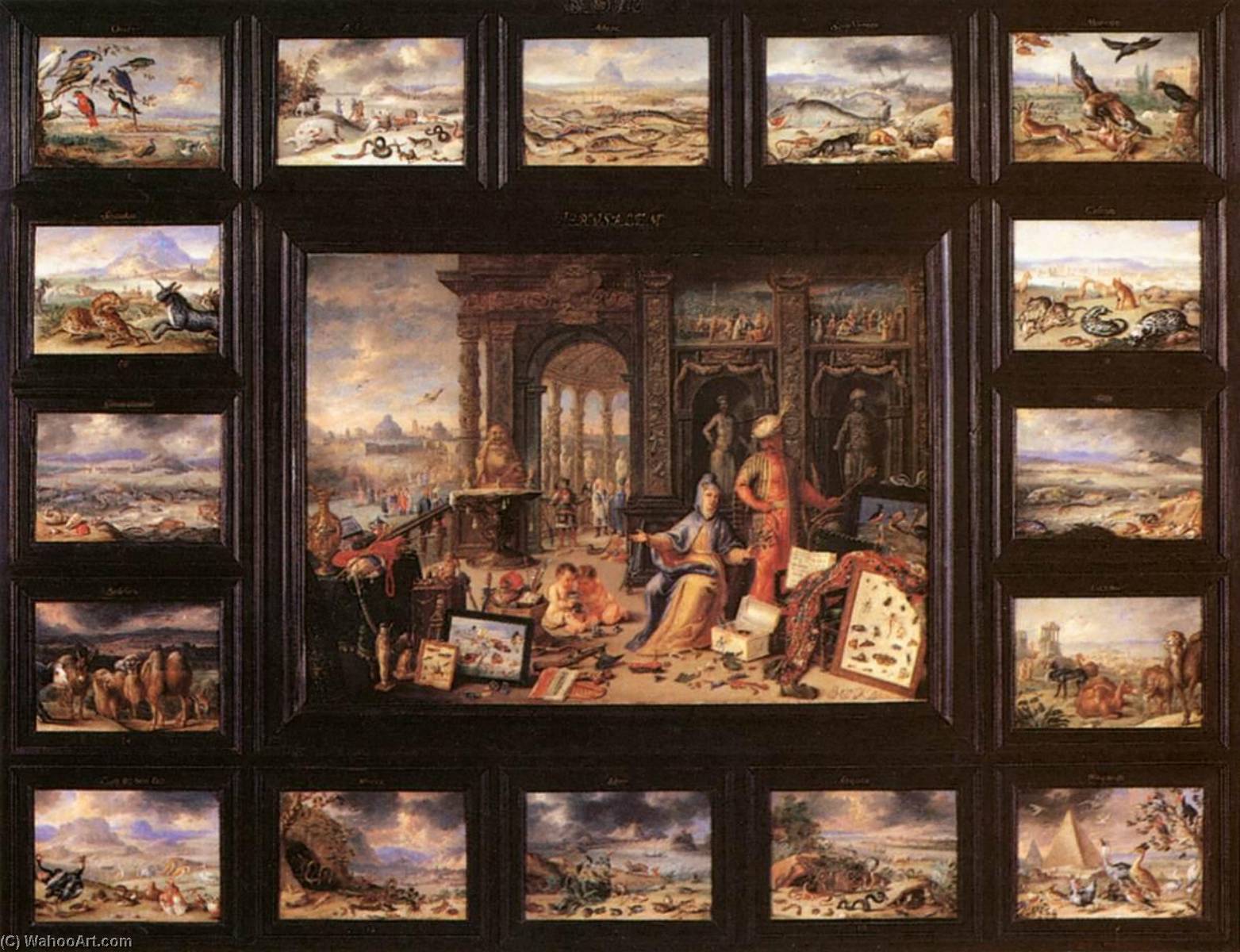 Wikioo.org – La Enciclopedia de las Bellas Artes - Pintura, Obras de arte de Jan Van Kessel The Elder - el continente de asia