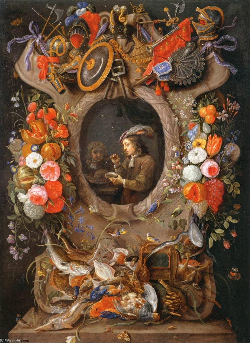 Wikioo.org - สารานุกรมวิจิตรศิลป์ - จิตรกรรม Jan Van Kessel The Elder - The Soap Bubbles