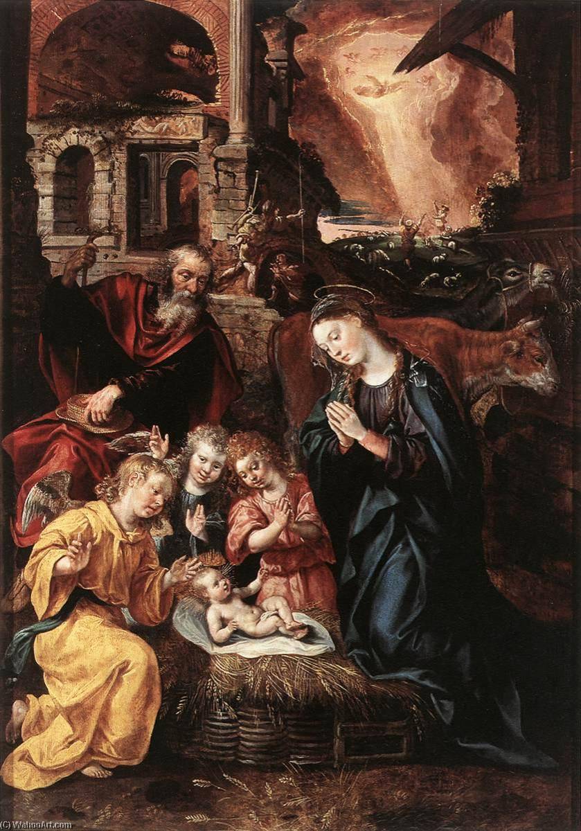 Wikioo.org - The Encyclopedia of Fine Arts - Painting, Artwork by Maarten De Vos - Nativity