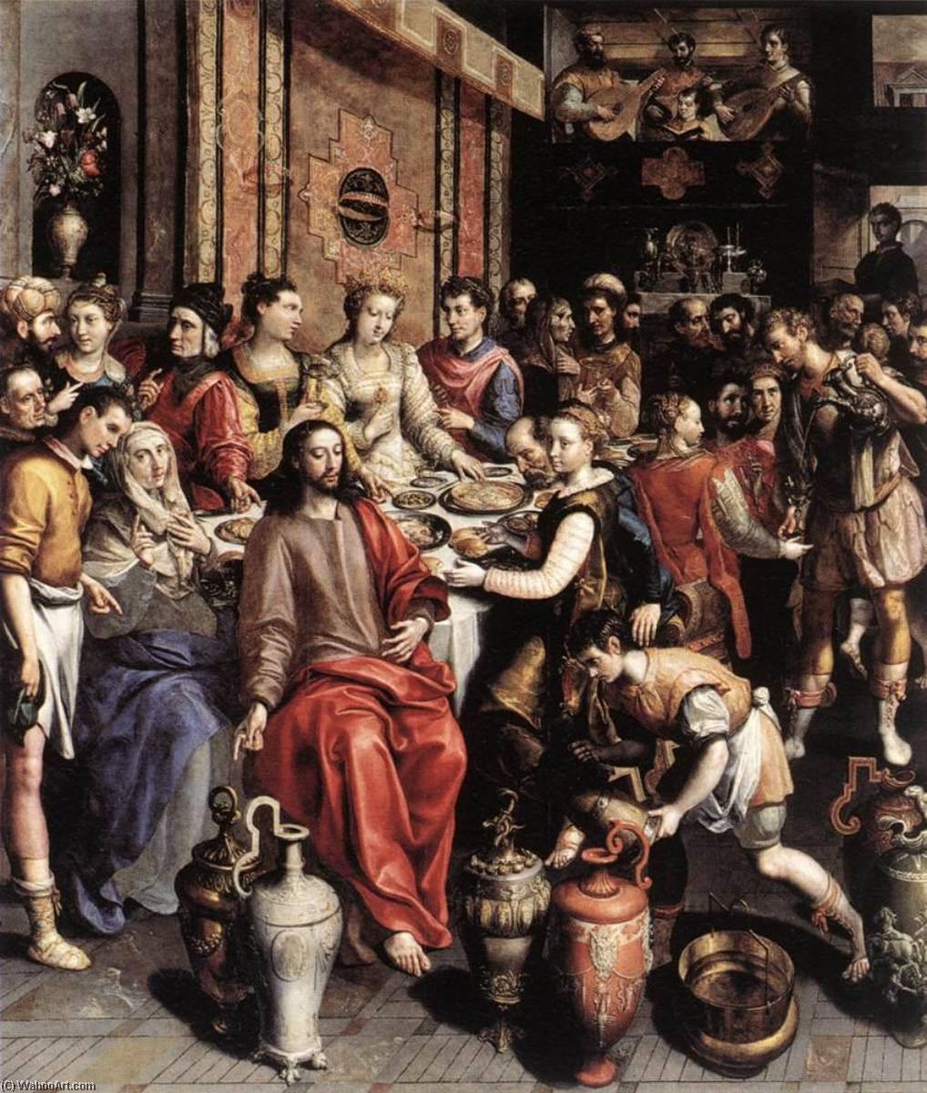 Wikioo.org - The Encyclopedia of Fine Arts - Painting, Artwork by Maarten De Vos - The Marriage at Cana