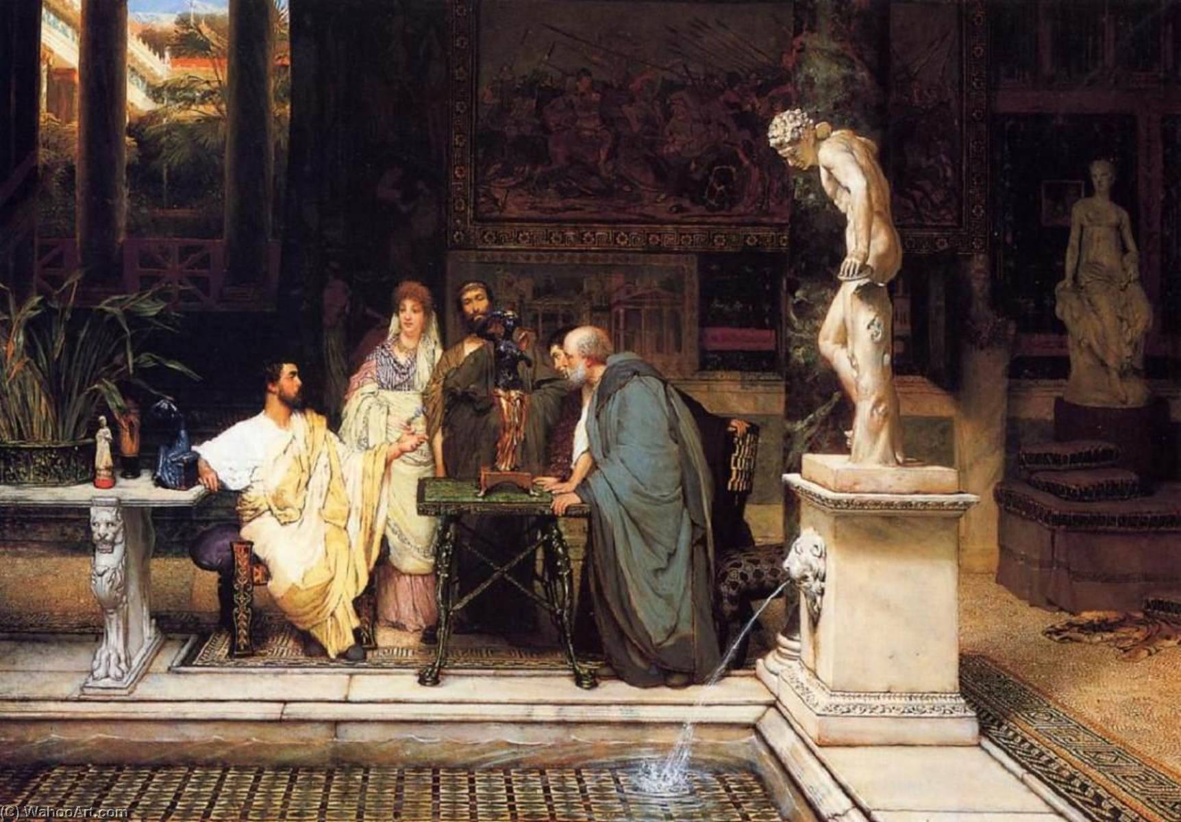 WikiOO.org - Encyclopedia of Fine Arts - Maľba, Artwork Lawrence Alma-Tadema - Roman Art Lover