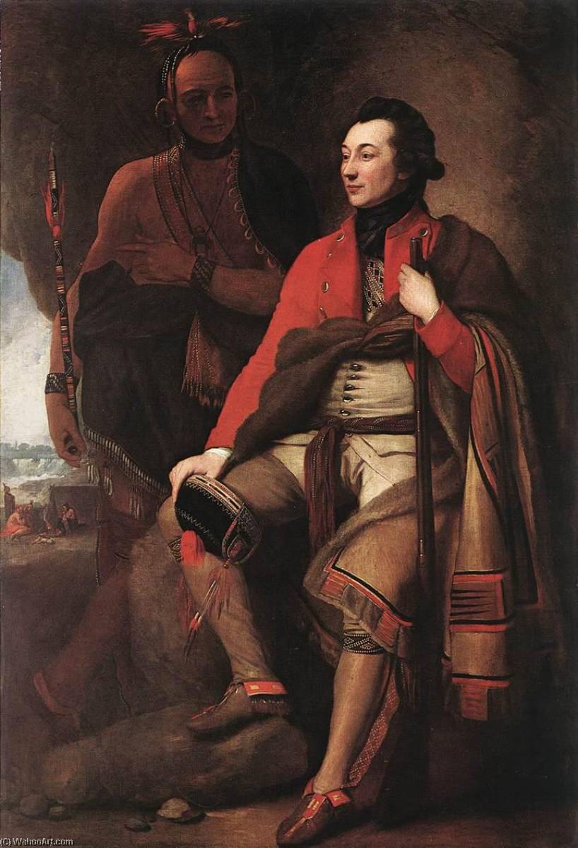 Wikioo.org - The Encyclopedia of Fine Arts - Painting, Artwork by Benjamin West - Portrait of Colonel Guy Johnson