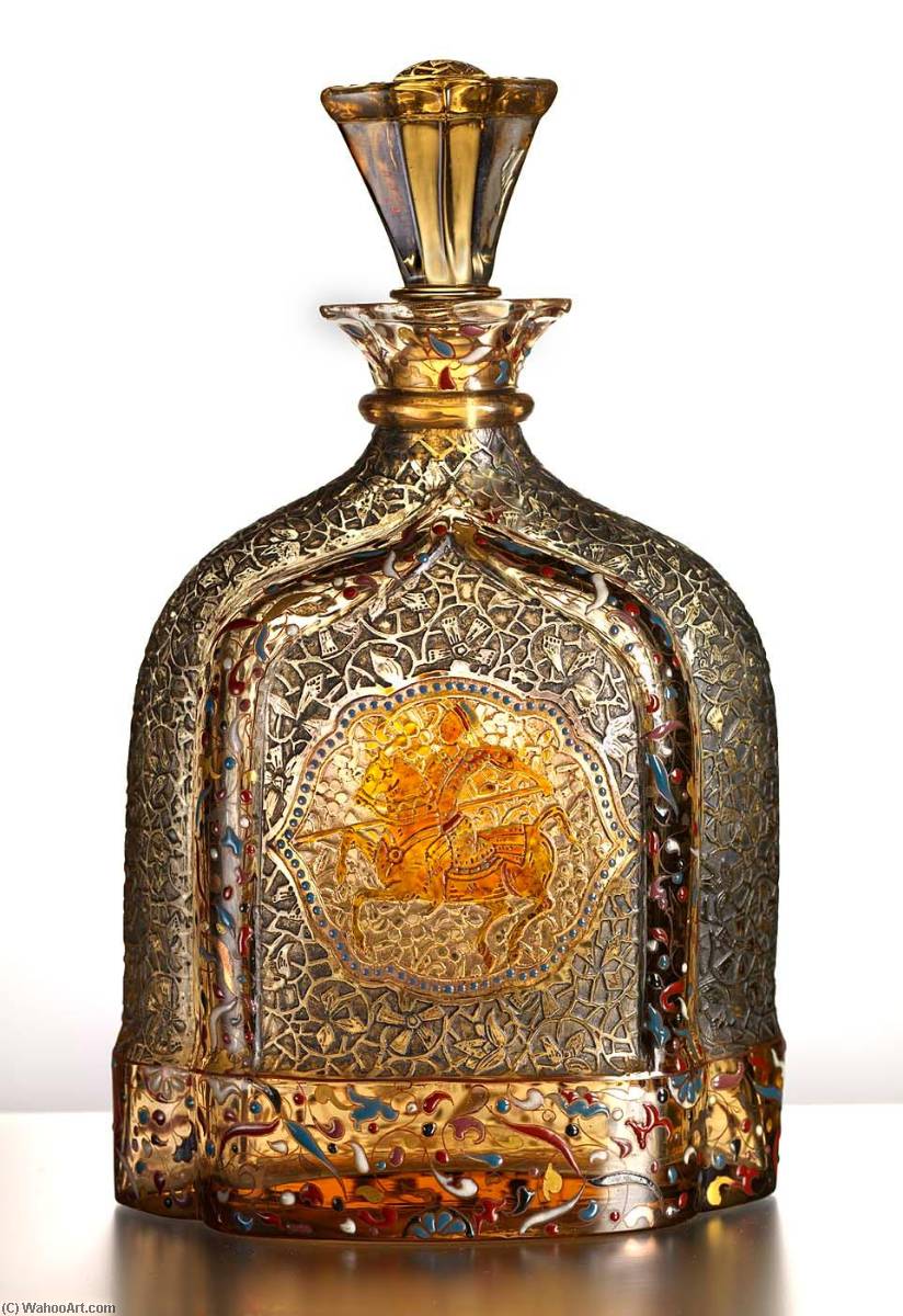 Wikioo.org - The Encyclopedia of Fine Arts - Painting, Artwork by Emile Gallé - Modern French Glass Carafe