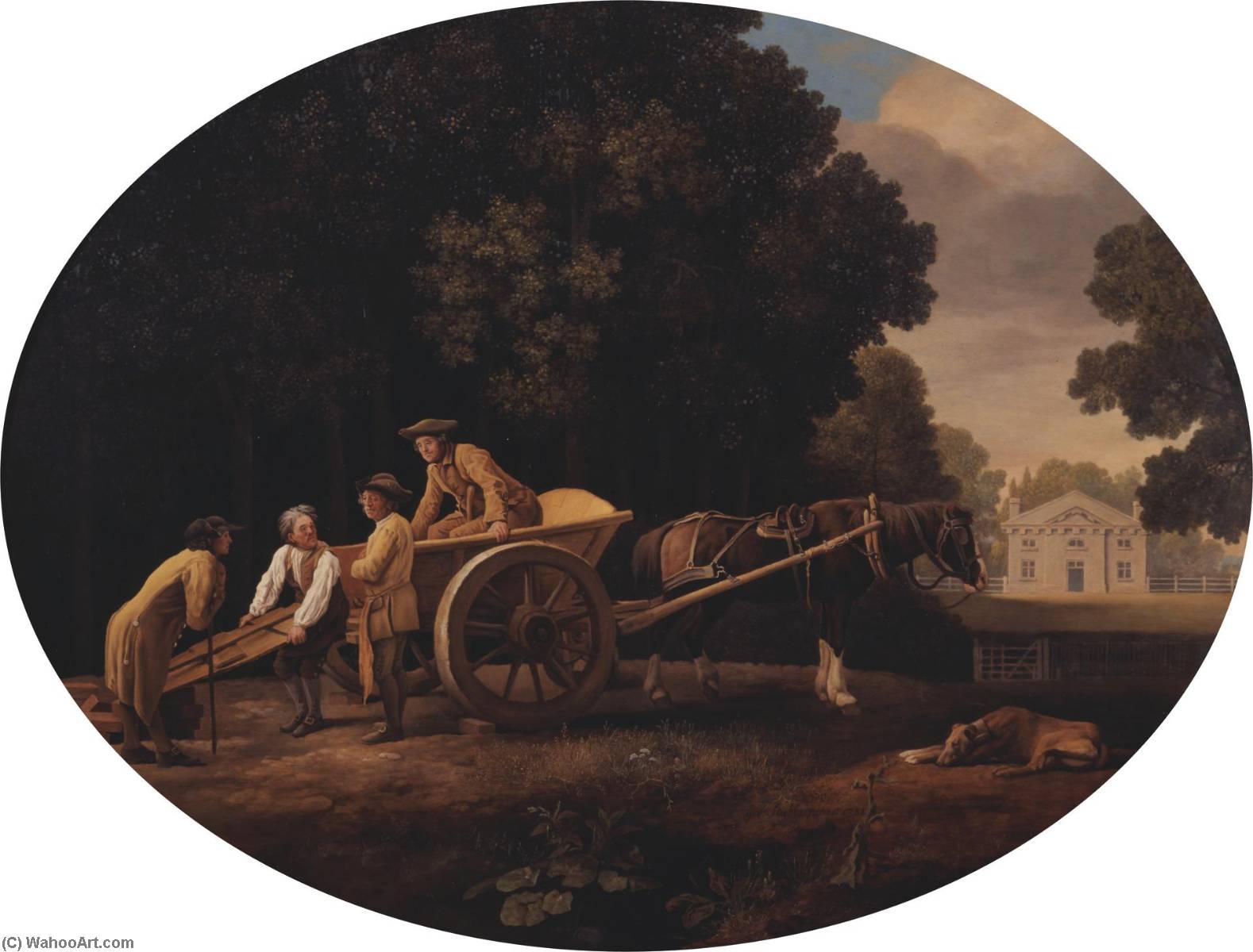 Wikioo.org - The Encyclopedia of Fine Arts - Painting, Artwork by George Stubbs - Labourers