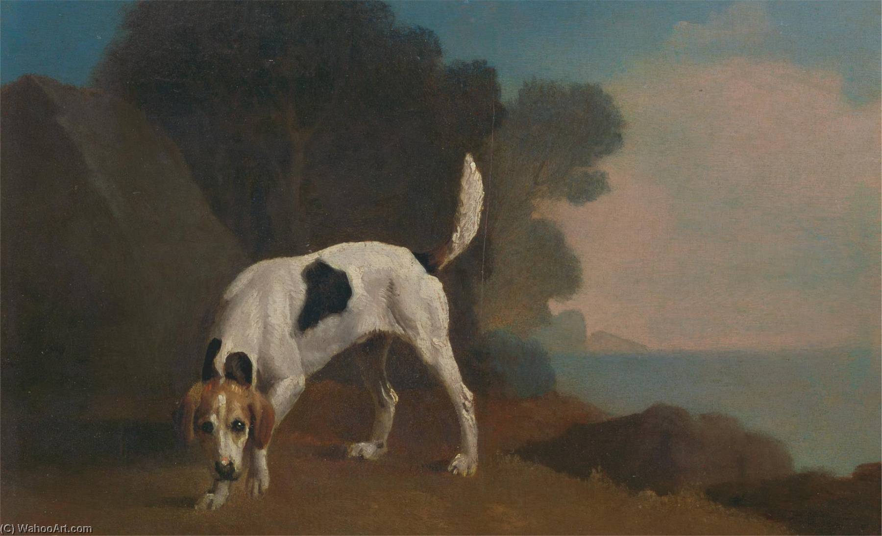 Wikioo.org - Encyklopedia Sztuk Pięknych - Malarstwo, Grafika George Stubbs - Foxhound