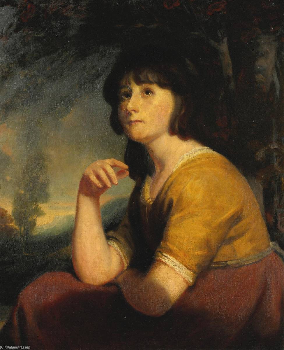 WikiOO.org - Enciklopedija dailės - Tapyba, meno kuriniai John Opie - Portrait of a Young Girl, Said to be Lady Bathurst