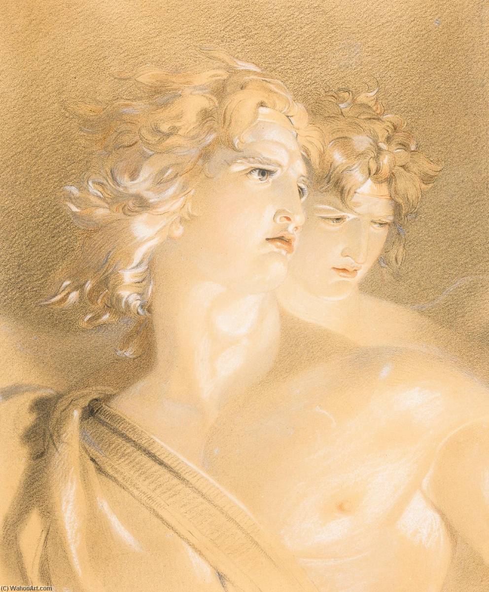 WikiOO.org - Encyclopedia of Fine Arts - Lukisan, Artwork Thomas Lawrence - Satan as the Fallen Angel