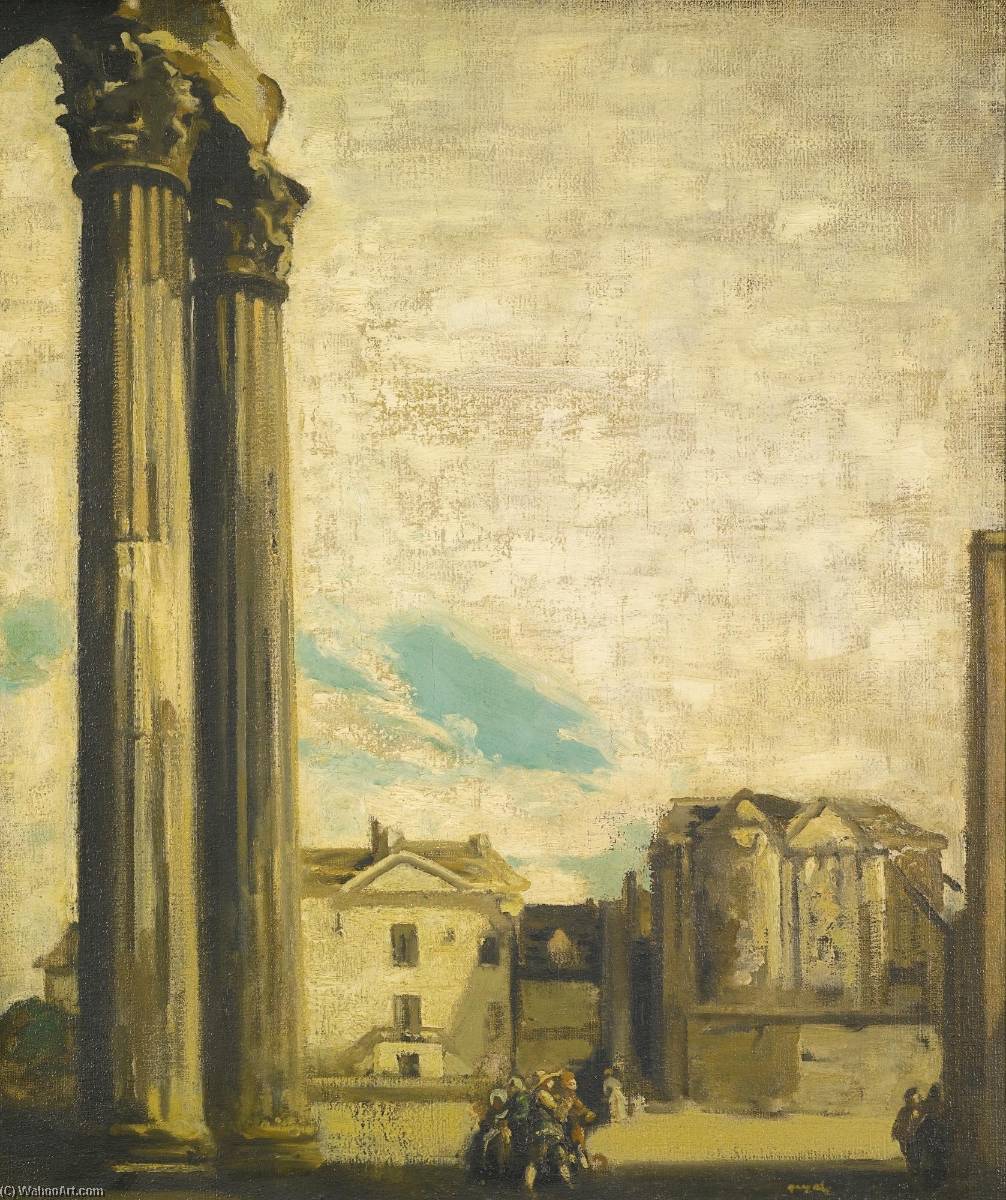 Wikioo.org - The Encyclopedia of Fine Arts - Painting, Artwork by James Pryde - Ruined Columns