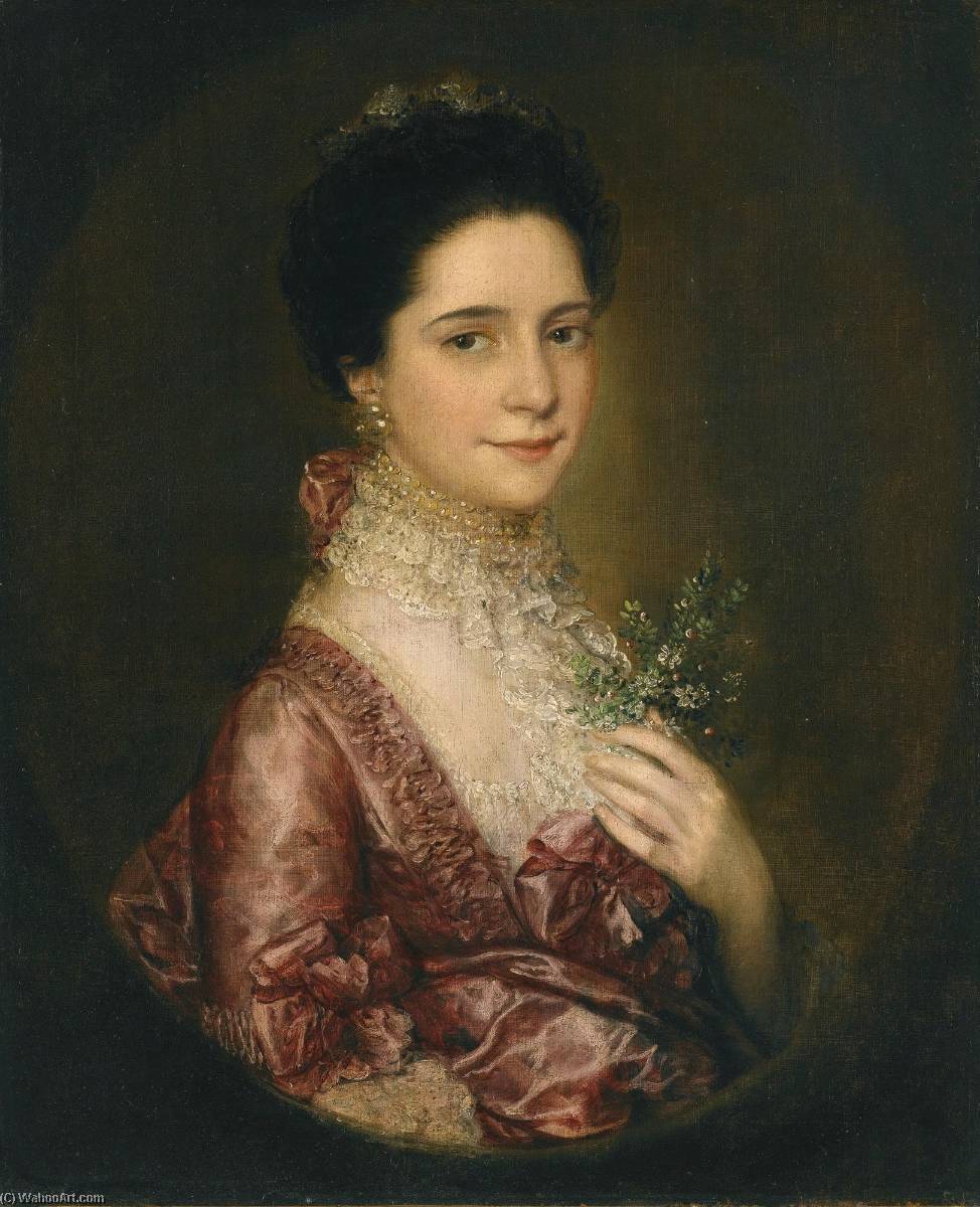 Wikioo.org - The Encyclopedia of Fine Arts - Painting, Artwork by Thomas Gainsborough - Portrait of Mrs. Richards