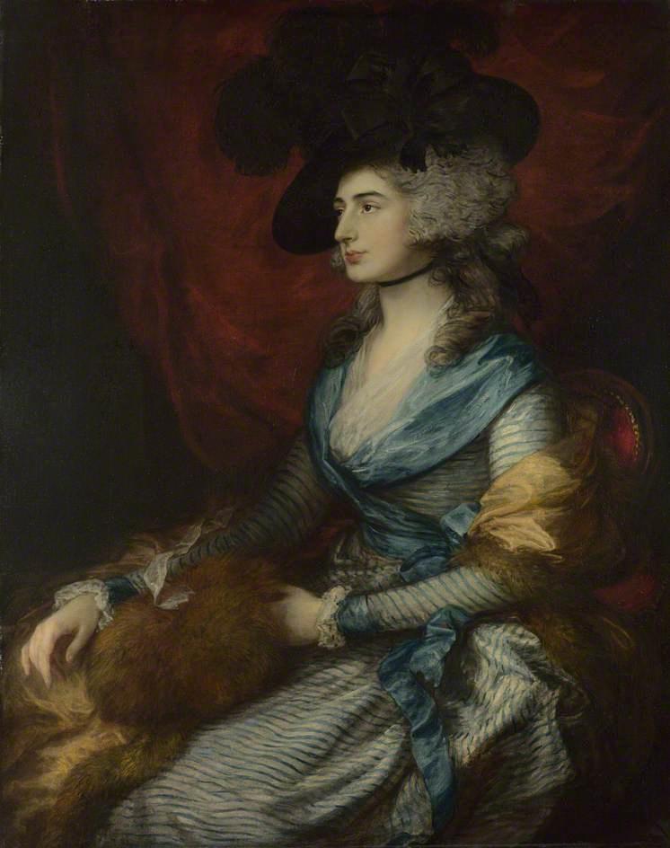Wikioo.org - The Encyclopedia of Fine Arts - Painting, Artwork by Thomas Gainsborough - Mrs Sarah Siddons