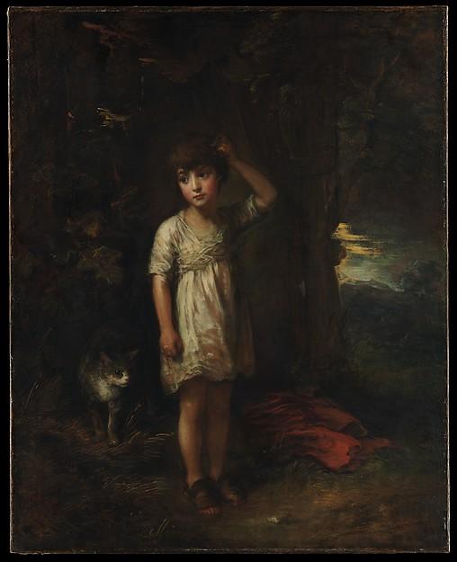 Wikioo.org - The Encyclopedia of Fine Arts - Painting, Artwork by Thomas Gainsborough - A Boy with a Cat—Morning