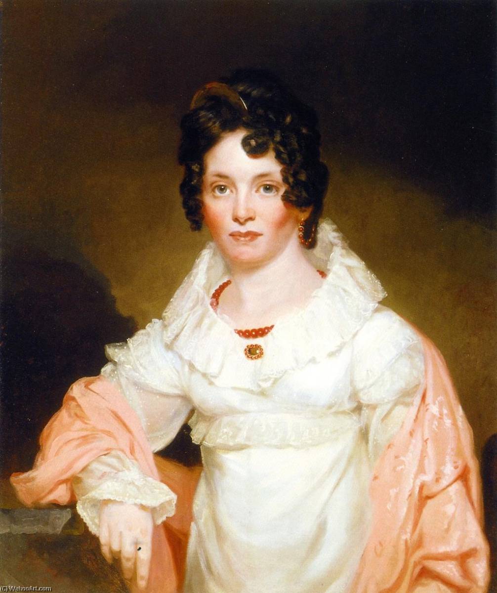 Wikioo.org - The Encyclopedia of Fine Arts - Painting, Artwork by Samuel Finley Breese Morse - Mrs. Robert Young Hayne (Rebecca Brewton Motte Alston)