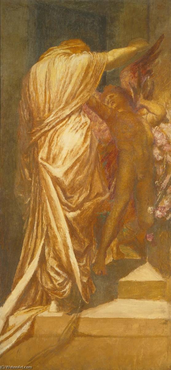 Wikioo.org - The Encyclopedia of Fine Arts - Painting, Artwork by George Frederic Watts - Study for Love and Death