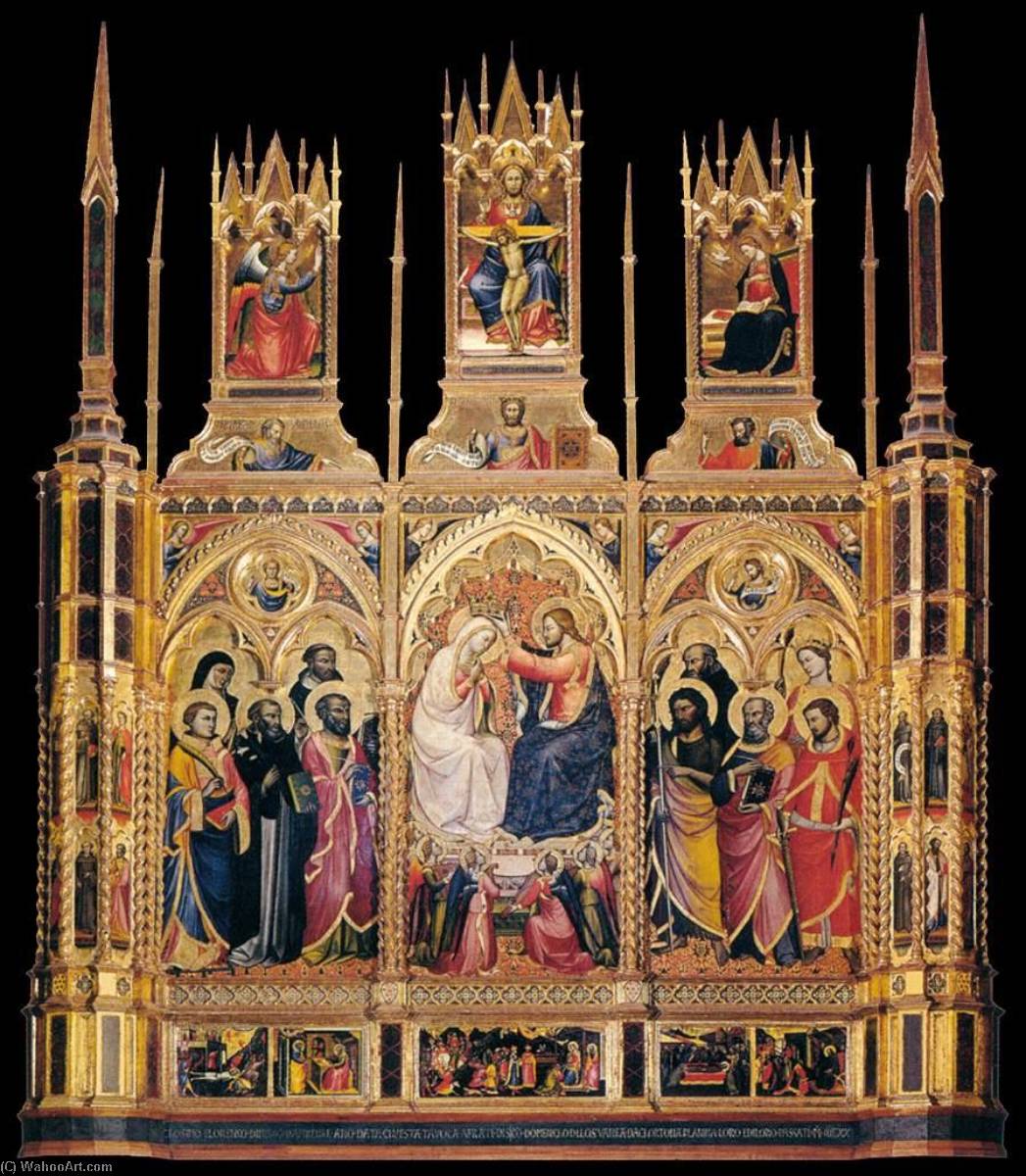 WikiOO.org - Enciklopedija dailės - Tapyba, meno kuriniai Lorenzo Di Niccolò Di Martino - Coronation of the Virgin