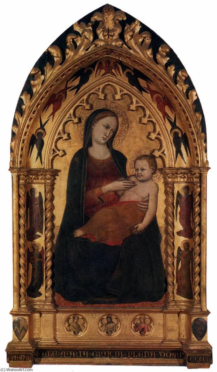 Wikioo.org - สารานุกรมวิจิตรศิลป์ - จิตรกรรม Lorenzo Di Niccolò Di Martino - Madonna and Child
