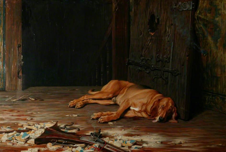 Wikioo.org - The Encyclopedia of Fine Arts - Painting, Artwork by Briton Rivière - The Last of the Garrison