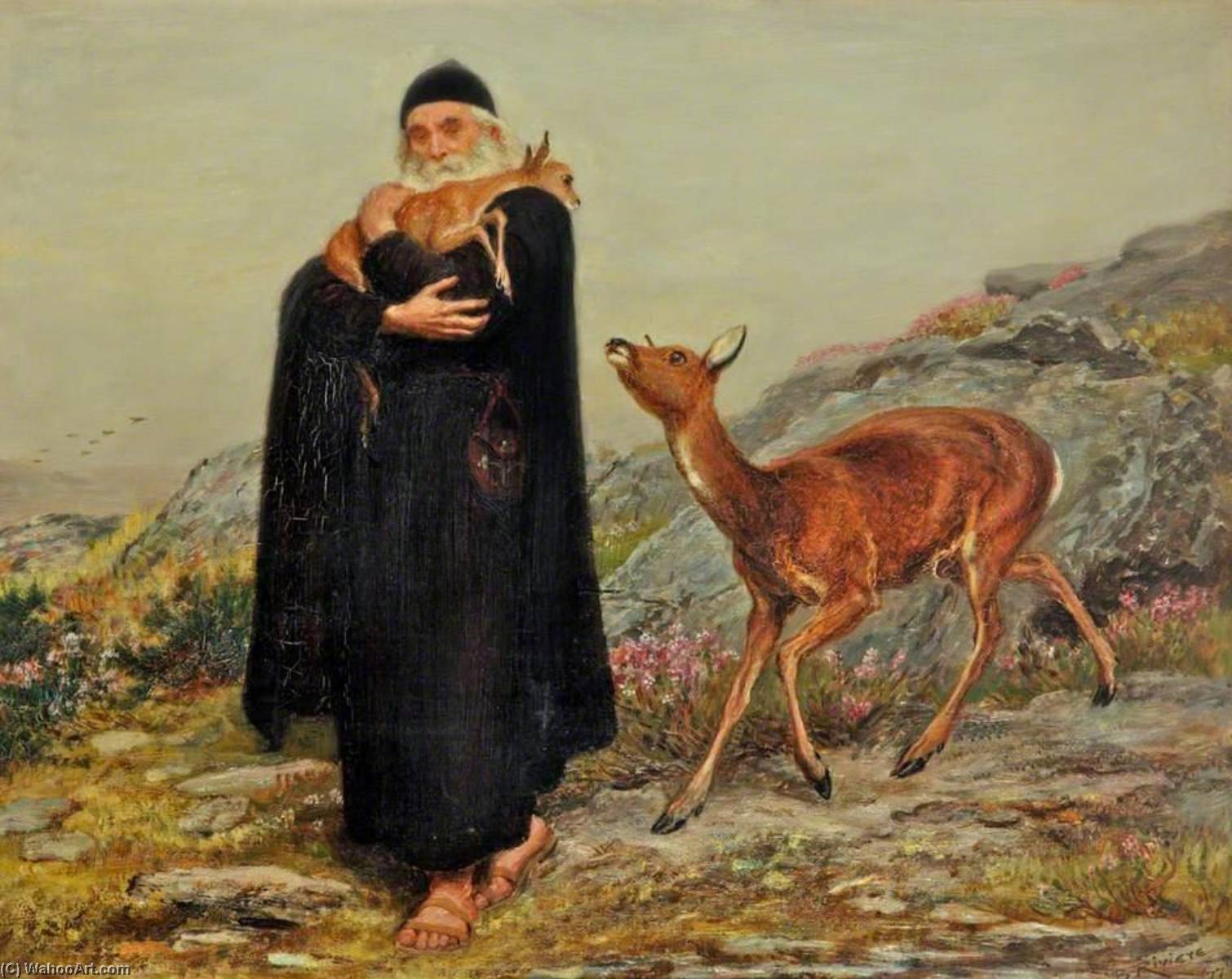 Wikioo.org - The Encyclopedia of Fine Arts - Painting, Artwork by Briton Rivière - A Legend of Saint Patrick