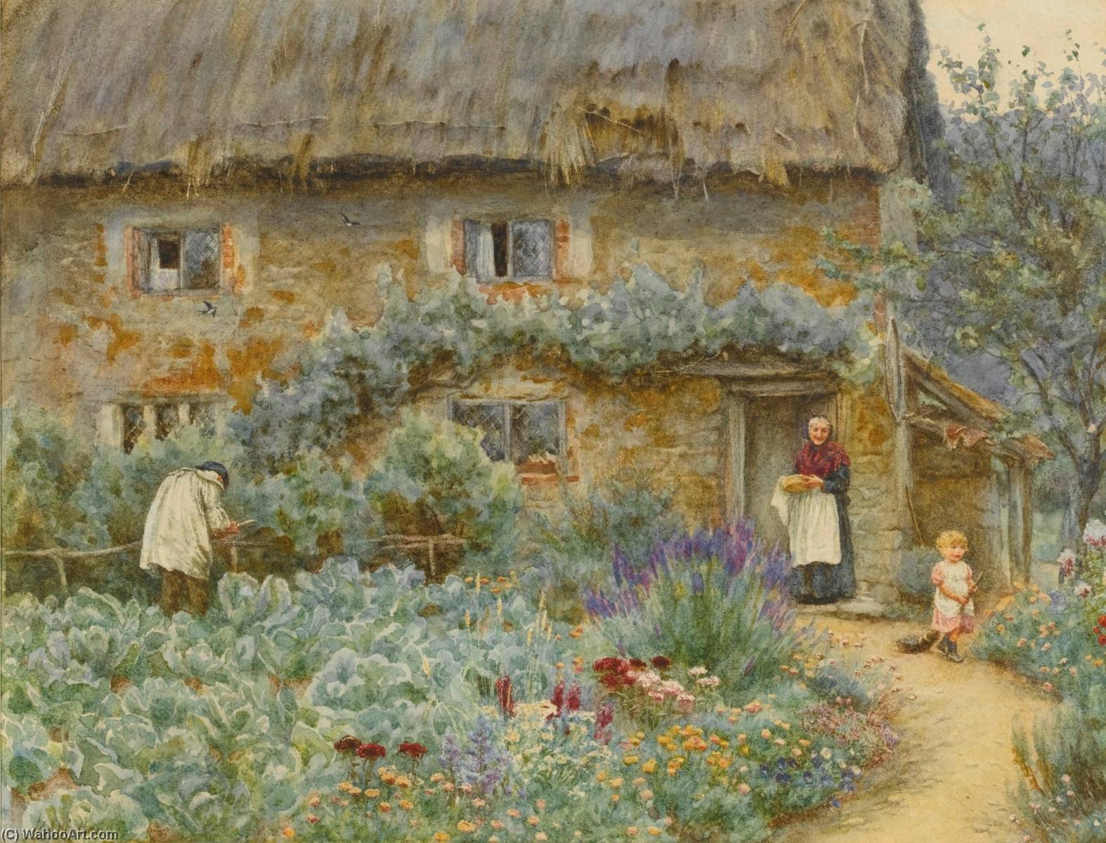 Wikioo.org - The Encyclopedia of Fine Arts - Painting, Artwork by Helen Allingham (Helen Mary Elizabeth Paterson) - The Old Place