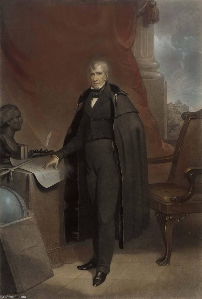 Wikioo.org - The Encyclopedia of Fine Arts - Painting, Artwork by John Sartain - William Henry Harrison