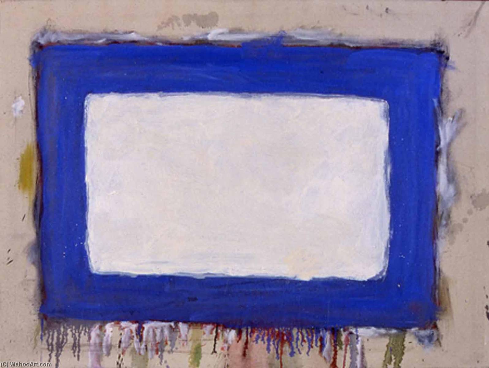 Wikioo.org - The Encyclopedia of Fine Arts - Painting, Artwork by Gene Bernard Davis - Blue Rectangle II