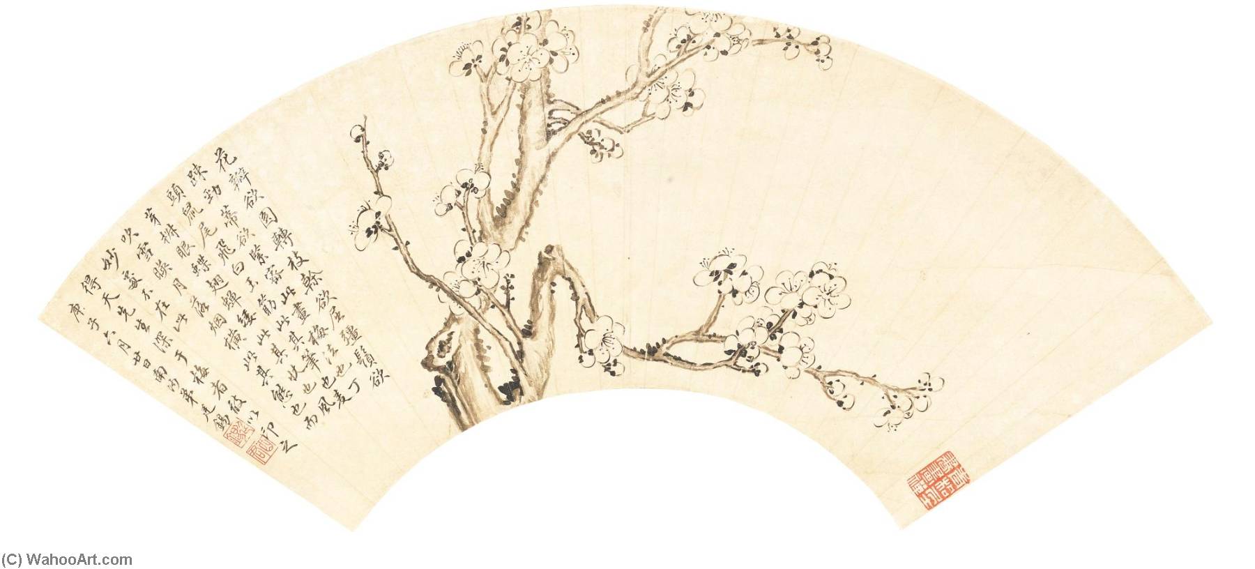 WikiOO.org - Encyclopedia of Fine Arts - Lukisan, Artwork Jiang Tingxi - PLUM BLOSSOM