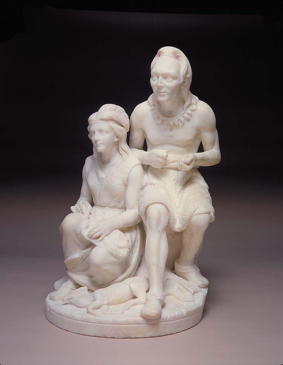 Wikioo.org - The Encyclopedia of Fine Arts - Painting, Artwork by Edmonia Lewis - Old Arrow Maker