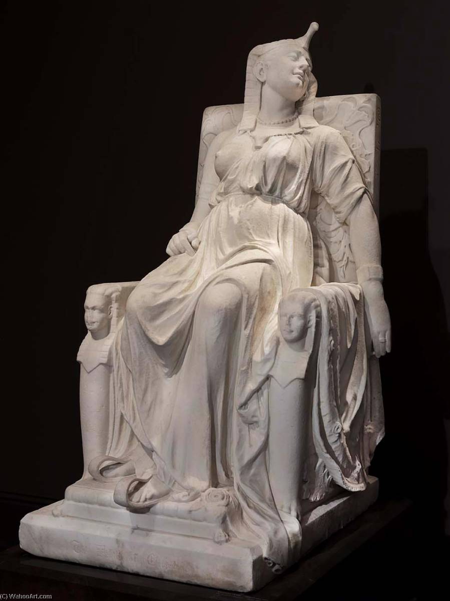 WikiOO.org - Encyclopedia of Fine Arts - Lukisan, Artwork Edmonia Lewis - The Death of Cleopatra