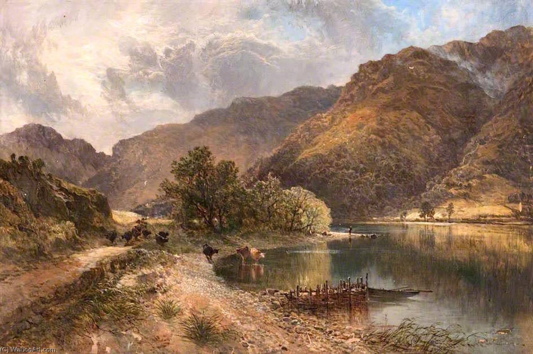 Wikioo.org - The Encyclopedia of Fine Arts - Painting, Artwork by John Milne Donald - Loch Eck
