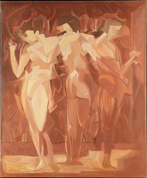 Wikioo.org - The Encyclopedia of Fine Arts - Painting, Artwork by Manierre Dawson - Meeting (The Three Graces)