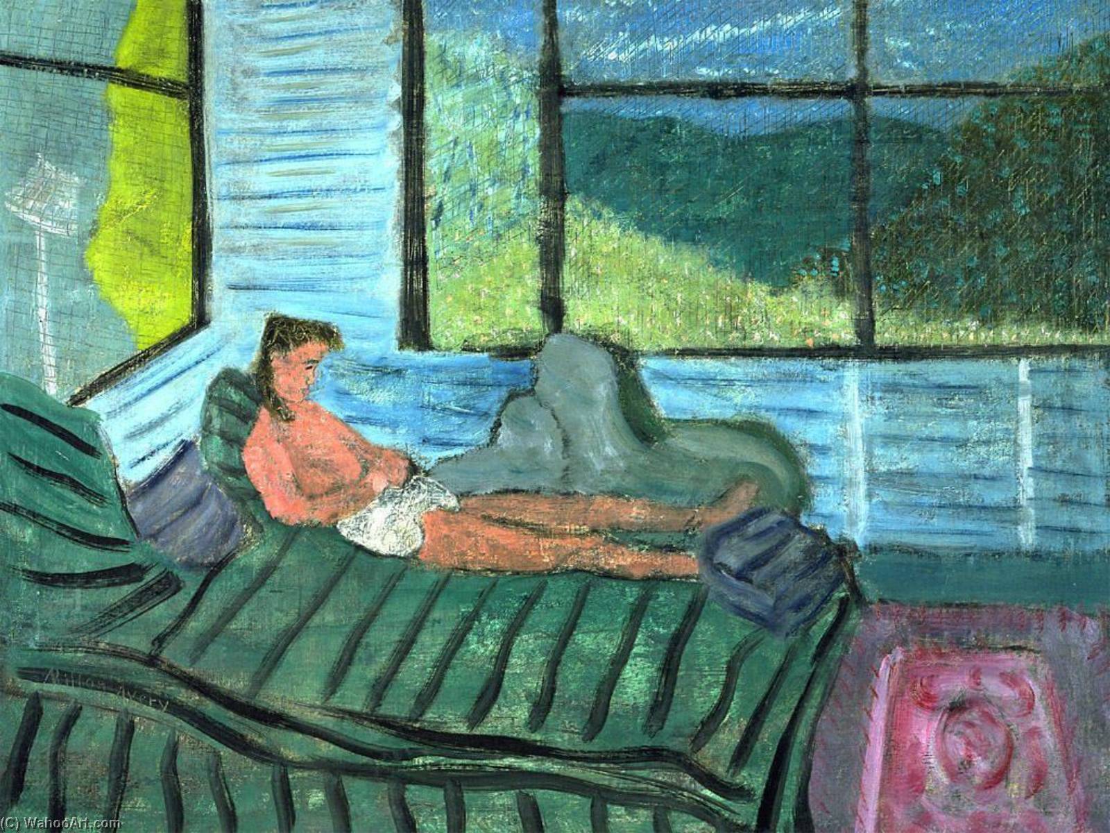 Wikioo.org - The Encyclopedia of Fine Arts - Painting, Artwork by Milton Avery - Interior with Figure