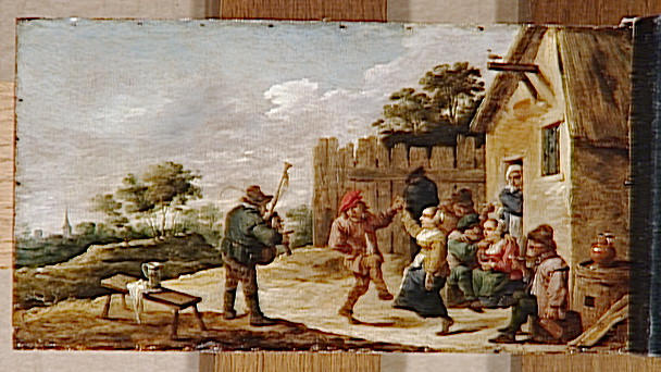WikiOO.org - Енциклопедия за изящни изкуства - Живопис, Произведения на изкуството David Teniers Ii Le Jeune - DANSE AU SON DE LA CORNEMUSE