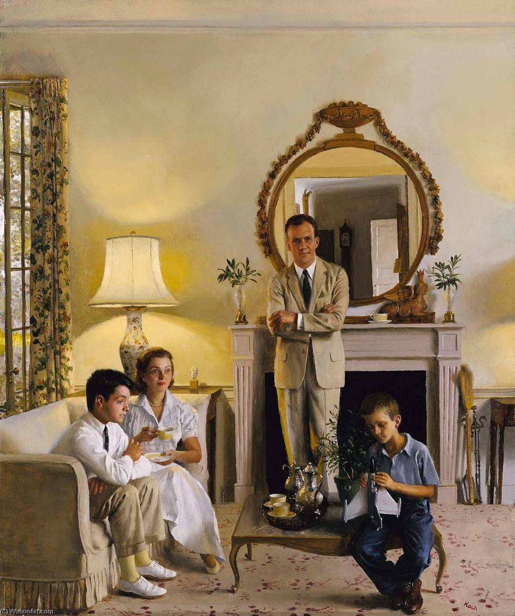 Wikioo.org - The Encyclopedia of Fine Arts - Painting, Artwork by John Koch - Family Group