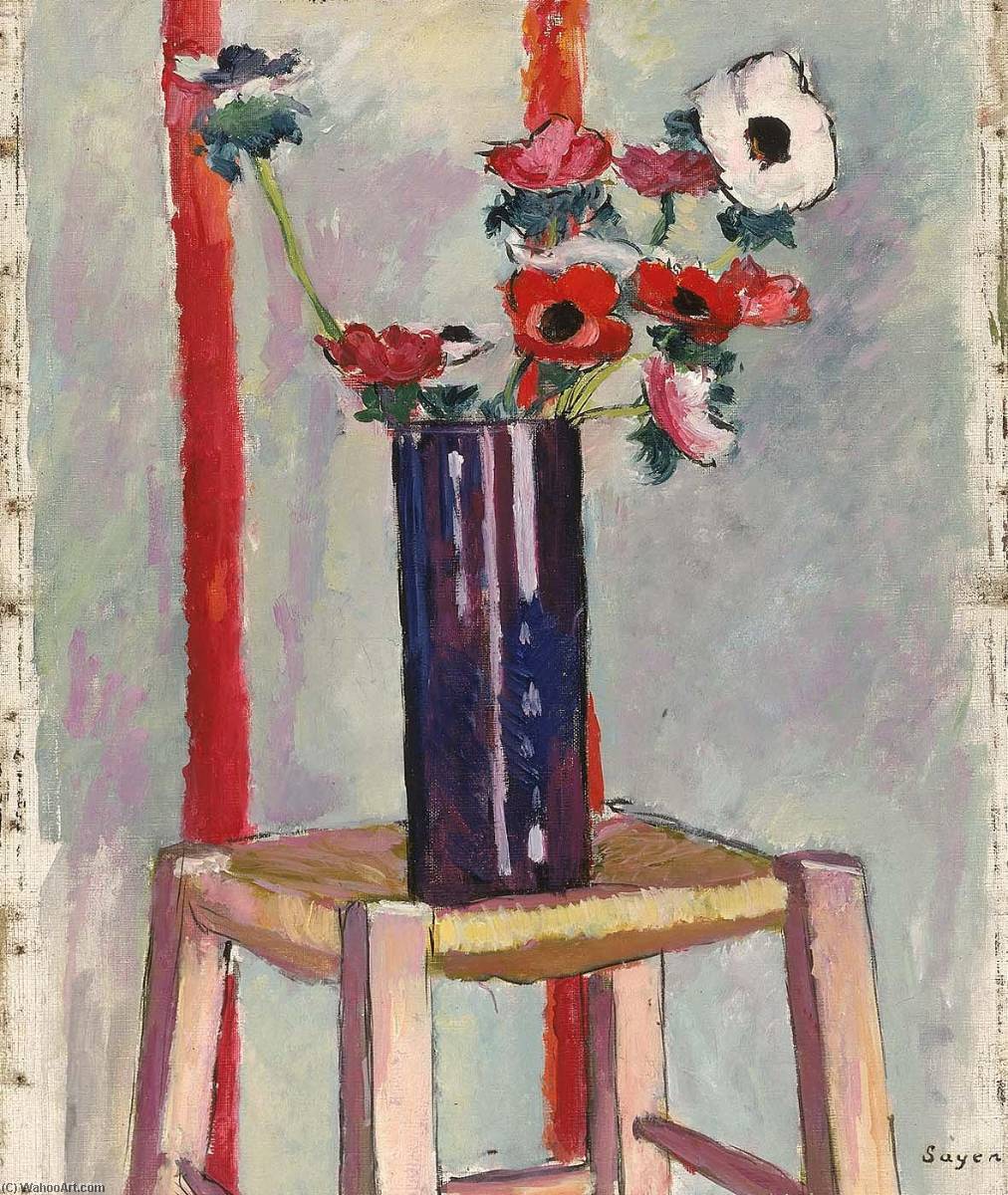 Wikioo.org - The Encyclopedia of Fine Arts - Painting, Artwork by Henry Lyman Saÿen - Anemones