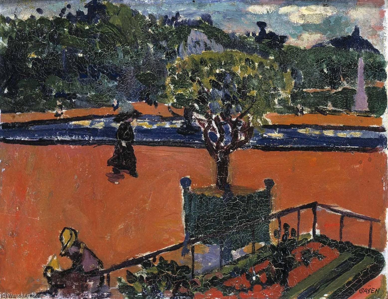Wikioo.org - The Encyclopedia of Fine Arts - Painting, Artwork by Henry Lyman Saÿen - In the Luxembourg Gardens