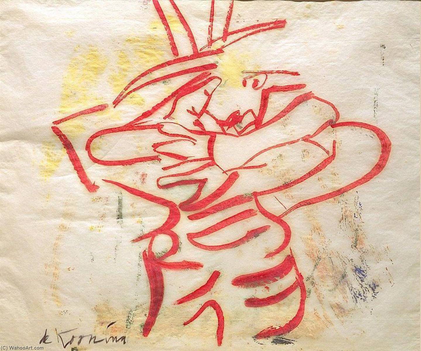 WikiOO.org - Енциклопедія образотворчого мистецтва - Живопис, Картини
 Willem De Kooning - Lobster Woman