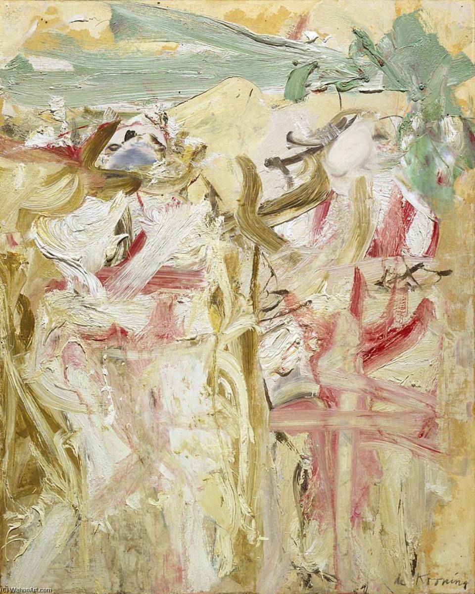 Wikioo.org - The Encyclopedia of Fine Arts - Painting, Artwork by Willem De Kooning - Two Figures