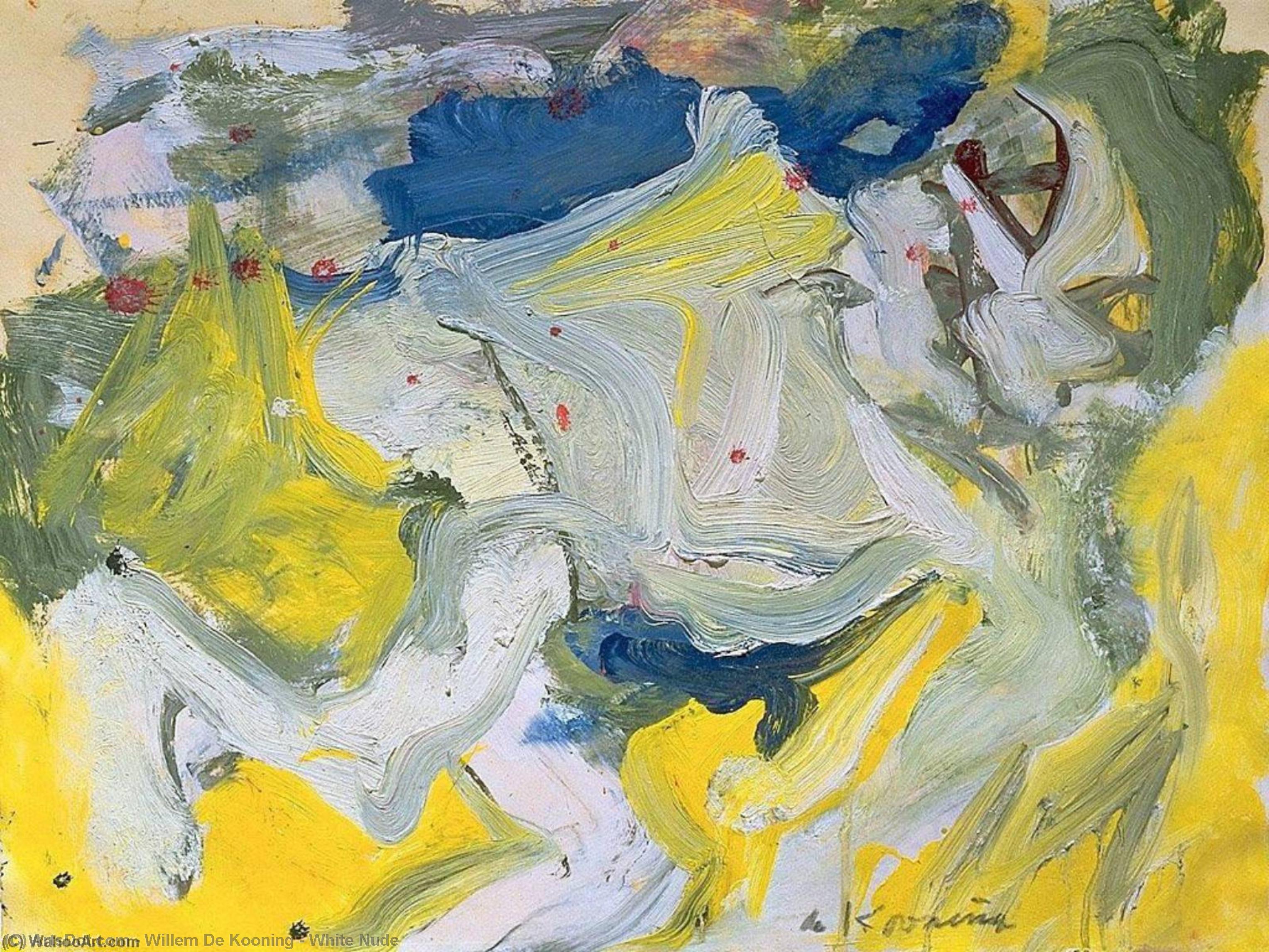 Wikioo.org - The Encyclopedia of Fine Arts - Painting, Artwork by Willem De Kooning - White Nude