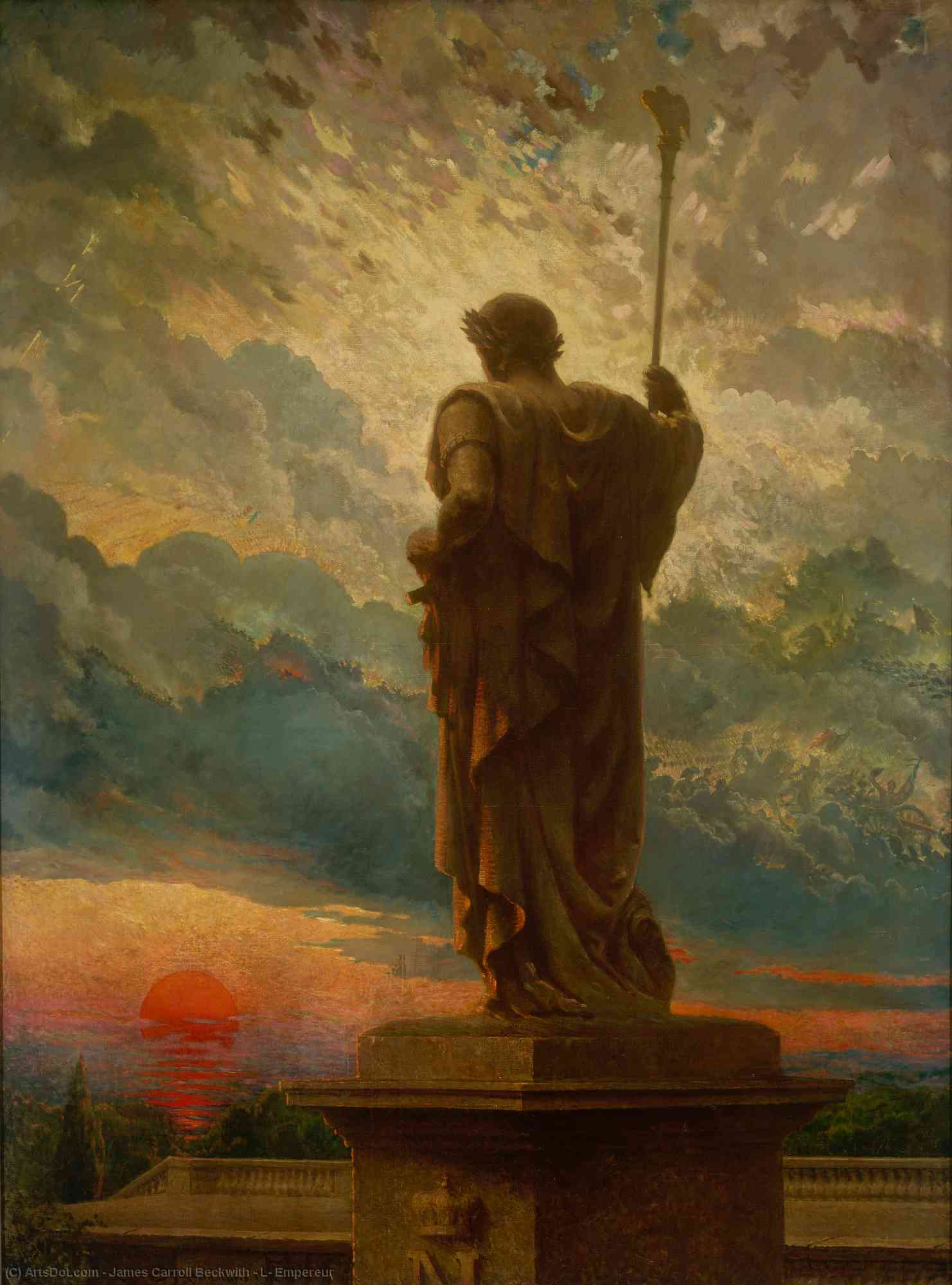 Wikioo.org - The Encyclopedia of Fine Arts - Painting, Artwork by James Carroll Beckwith - L' Empereur