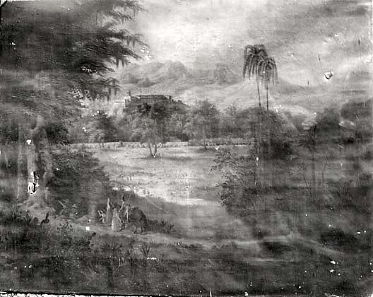 WikiOO.org - Enciklopedija dailės - Tapyba, meno kuriniai Robert Seldon Duncanson - Chapultepec Castle, (painting)