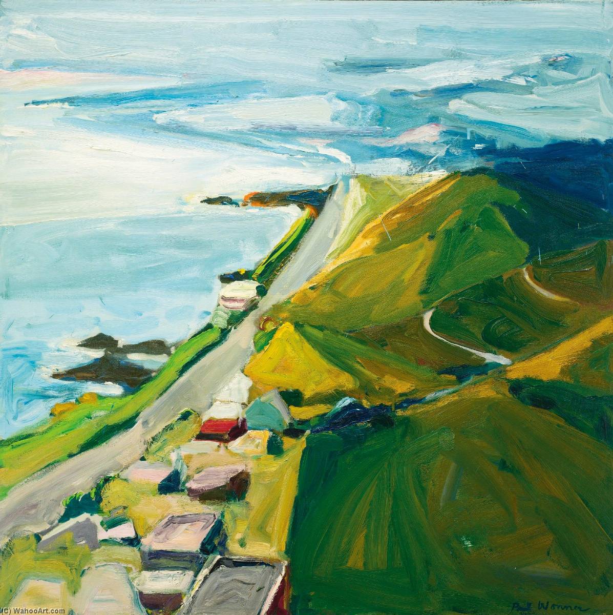 Wikioo.org - The Encyclopedia of Fine Arts - Painting, Artwork by Paul Wonner - View From South Laguna