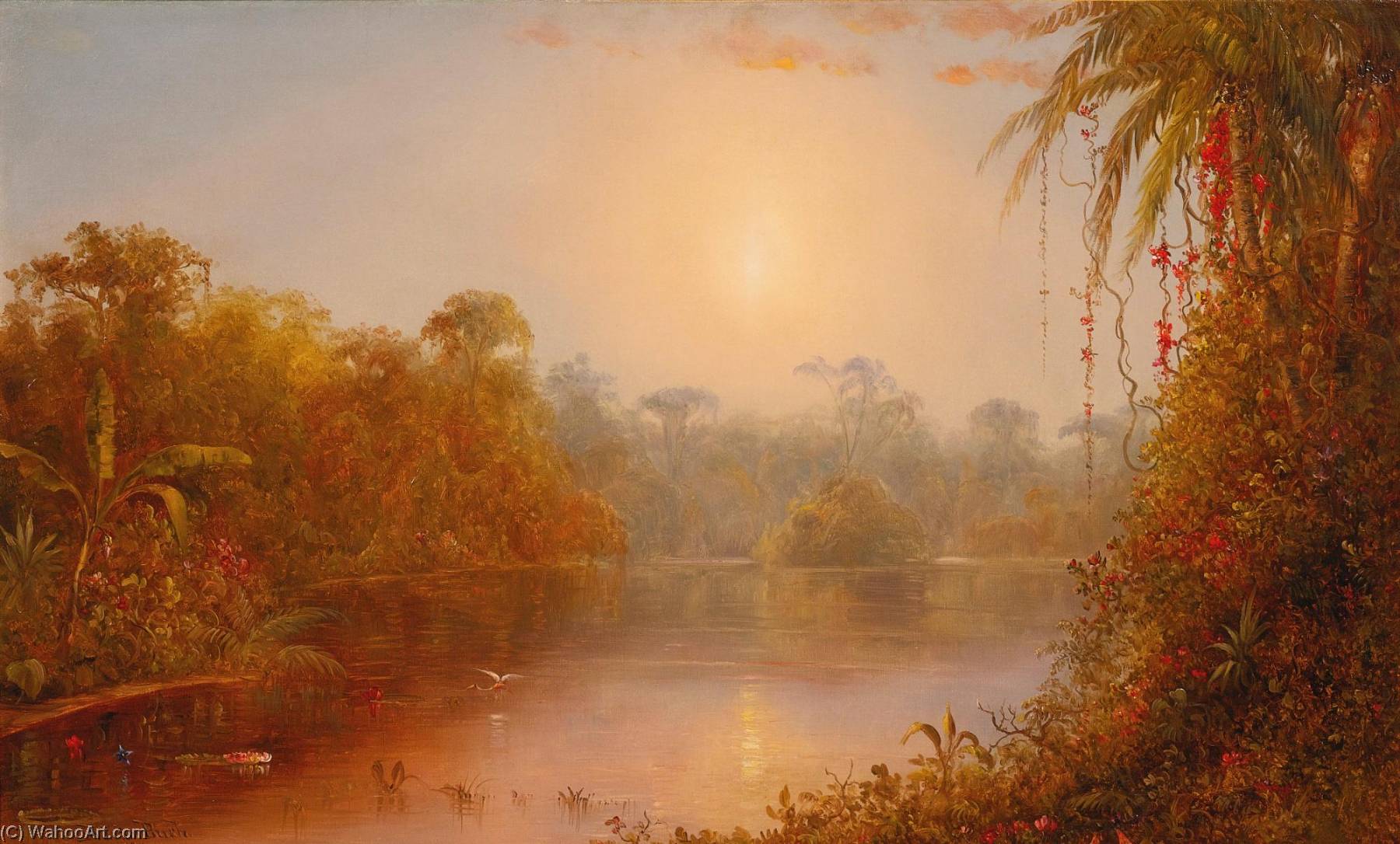 Wikioo.org - The Encyclopedia of Fine Arts - Painting, Artwork by Norton Bush - A River in the Tropics