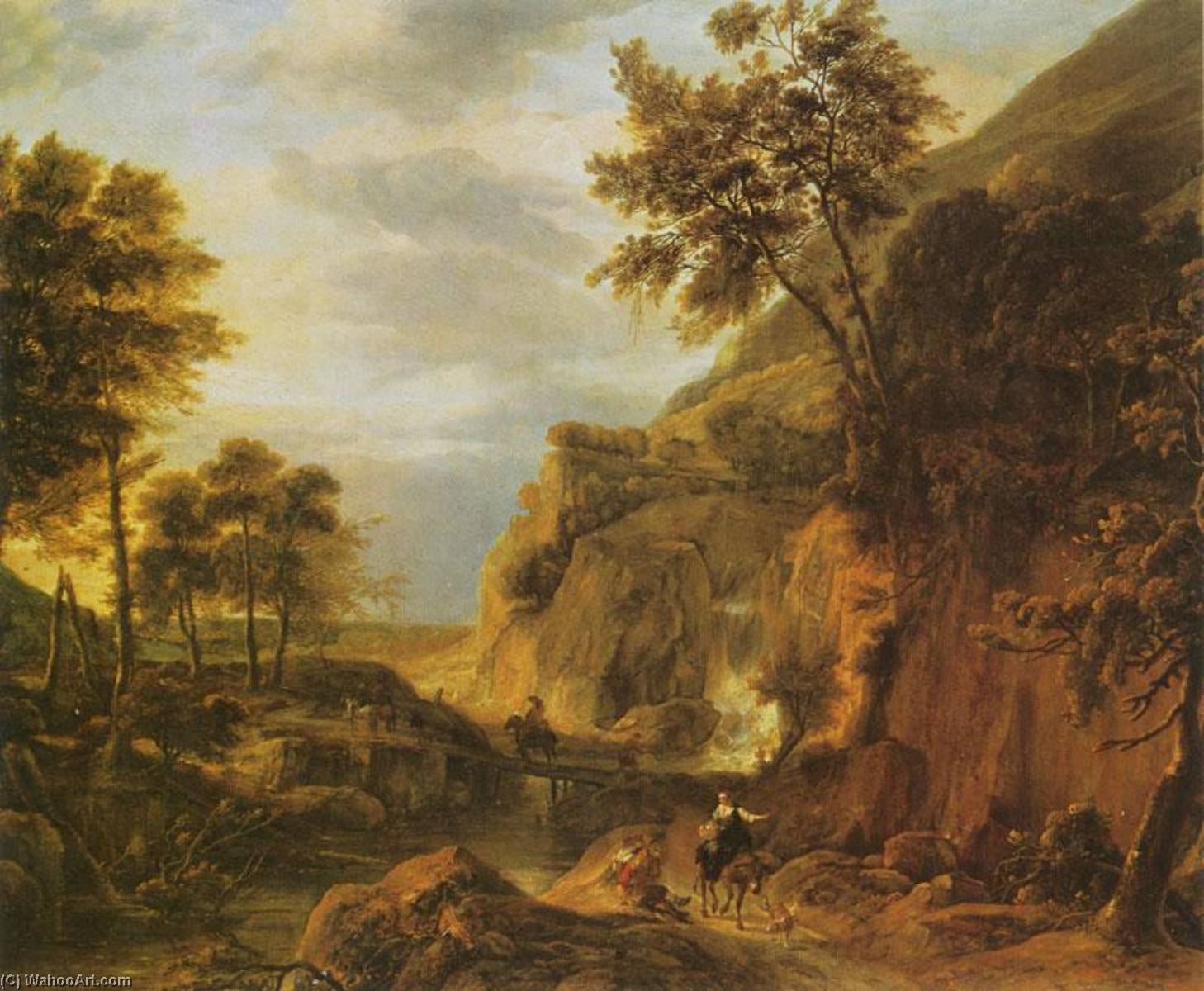 Wikioo.org - The Encyclopedia of Fine Arts - Painting, Artwork by Roelant Roghman - Mountain Landscape