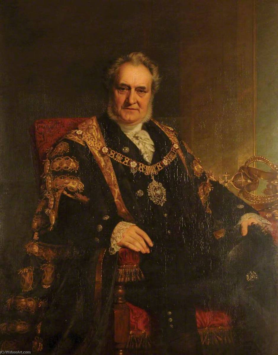 Wikioo.org - The Encyclopedia of Fine Arts - Painting, Artwork by John Edgar Williams - Robert Besley (1794–1876), Lord Mayor of London (1869)
