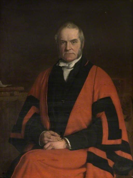 Wikioo.org - The Encyclopedia of Fine Arts - Painting, Artwork by John Edgar Williams - John Howard (1791–1878), Mayor of Bedford (1858–1861)
