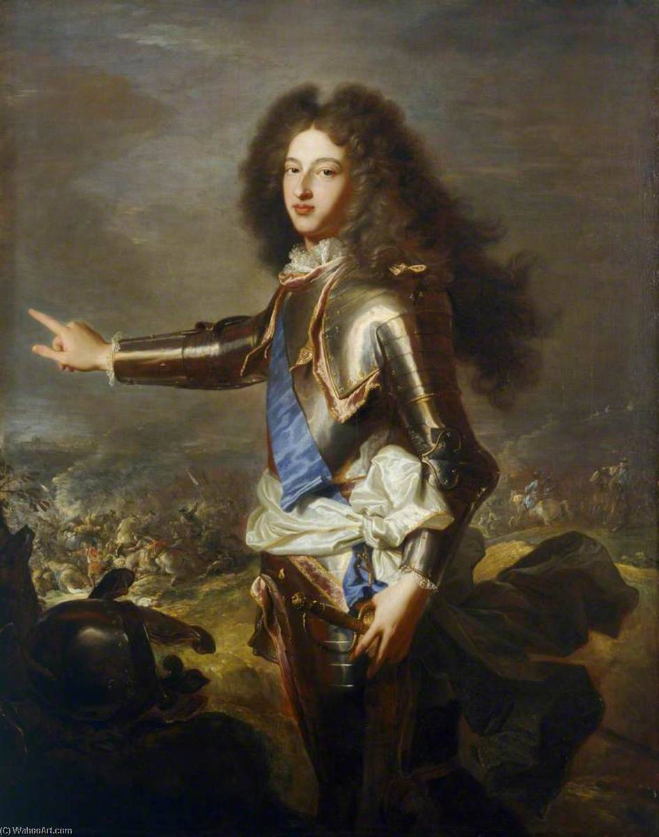 Wikioo.org – La Enciclopedia de las Bellas Artes - Pintura, Obras de arte de Hyacinthe Rigaud - Louis ( 1682–1712 ) , Duc delaware Borgoña