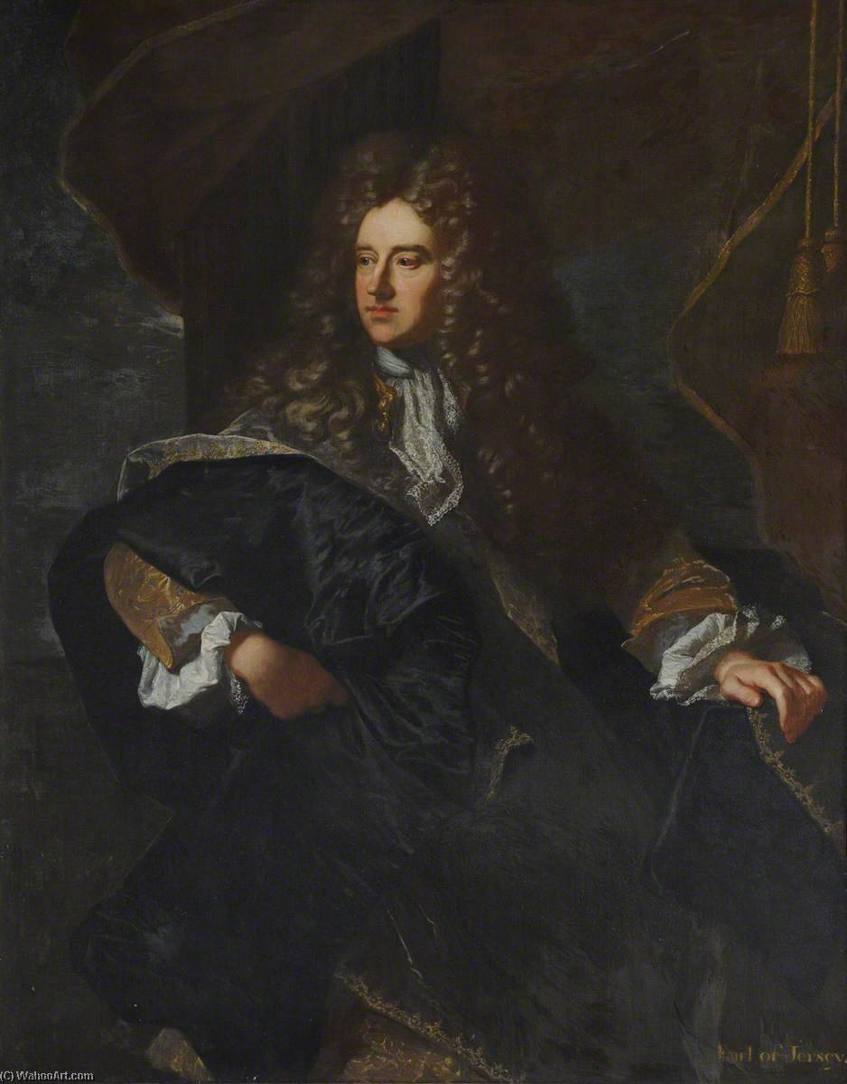 Wikioo.org - The Encyclopedia of Fine Arts - Painting, Artwork by Hyacinthe Rigaud - Edward Villiers (1655–1711), Earl of Jersey, Knight Marshal of the Royal Household and Diplomat