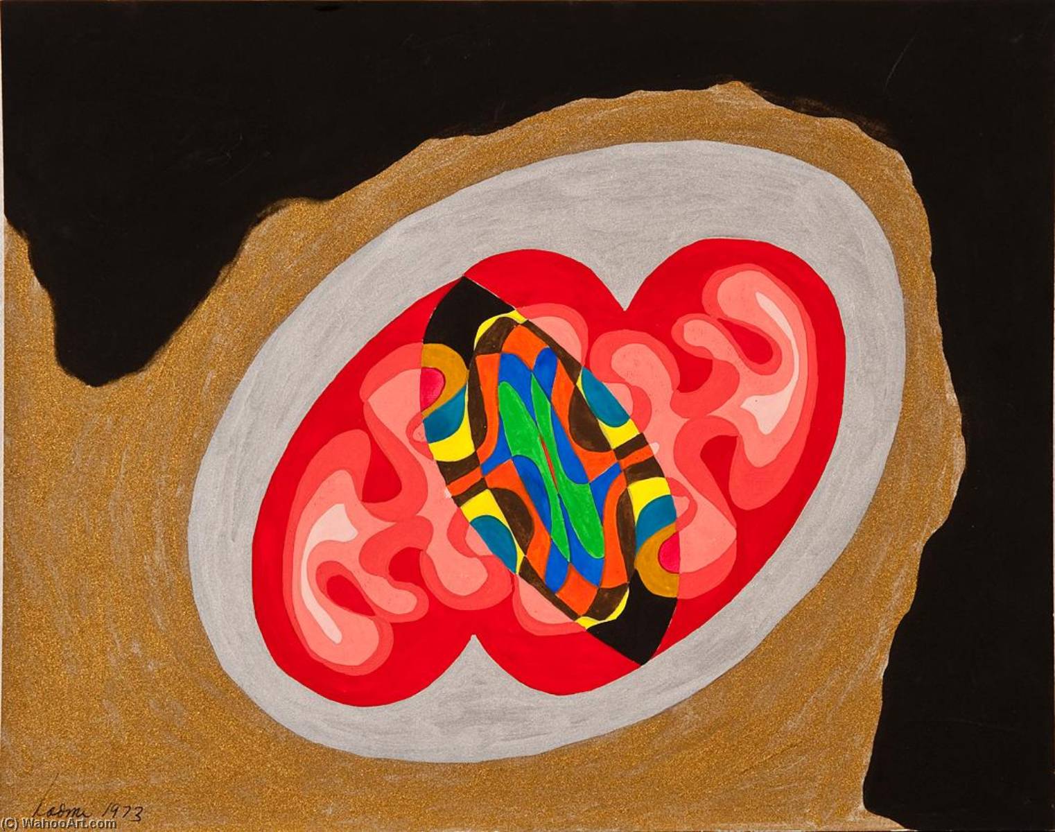 WikiOO.org - Encyclopedia of Fine Arts - Lukisan, Artwork Naomi Hirshhorn Caryl - Double Hearts