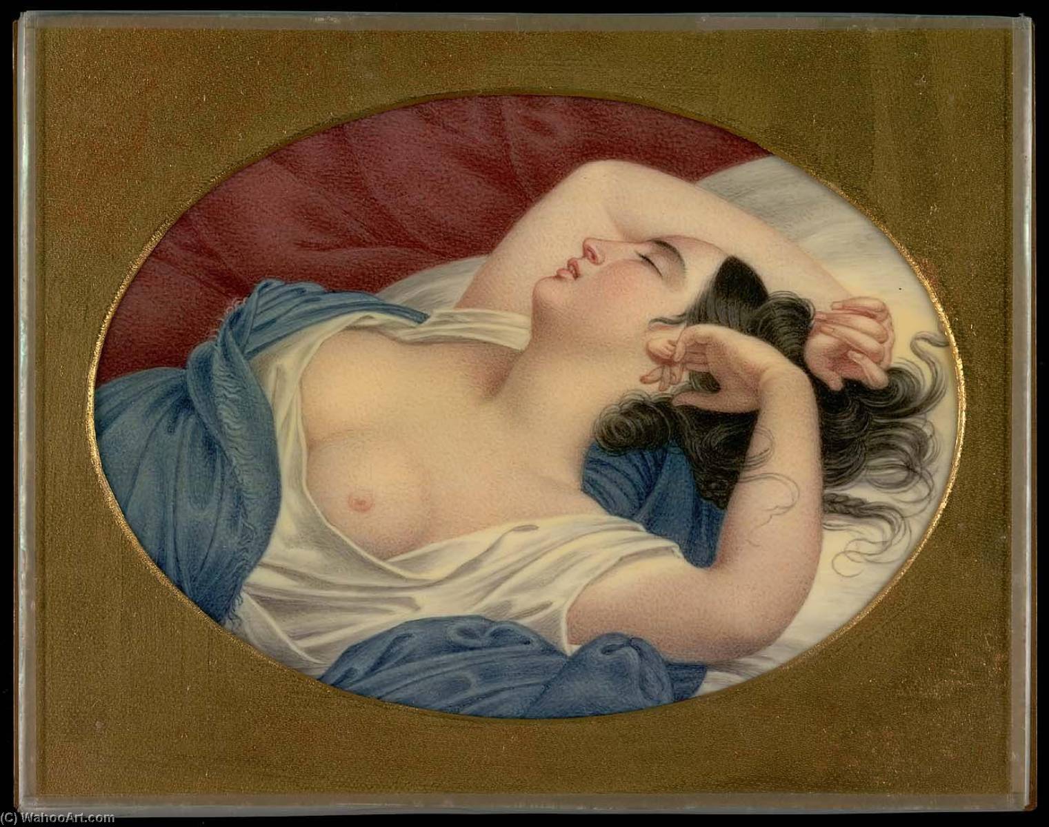 Wikioo.org - The Encyclopedia of Fine Arts - Painting, Artwork by Henry Breintnall Bounetheau - Sleeping Beauty