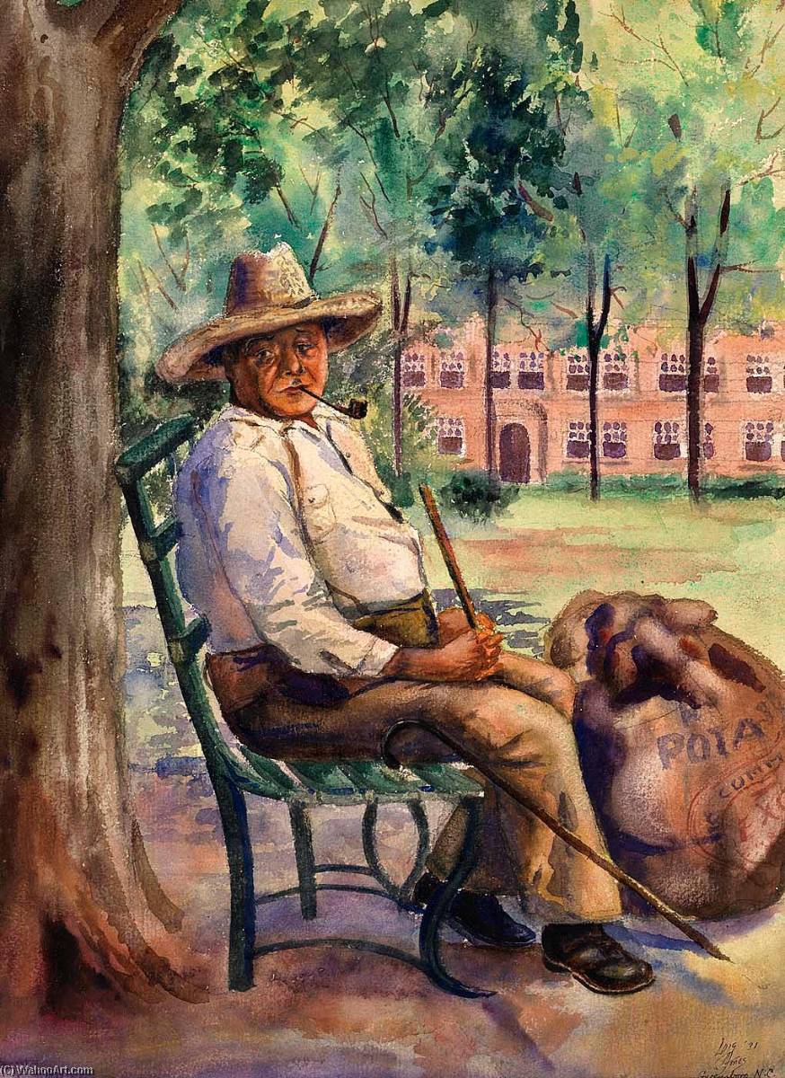 Wikioo.org - The Encyclopedia of Fine Arts - Painting, Artwork by Lois Mailou Jones - Brother Brown